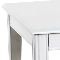 Discount Wohnen 45x45 cm Landhaus Beistelltisch in Weiß - Leida