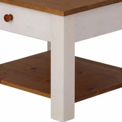 Sale Wohnen 60x60 cm Landhaus Couchtisch mit Schublade - Auslava