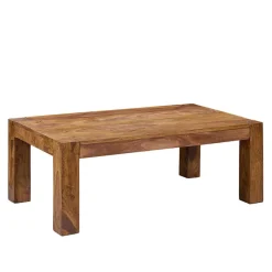 Best Wohnen 110x60 Couchtisch aus Sheesham Massivholz - Hoslo