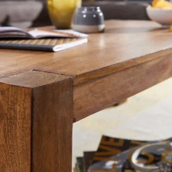 Best Wohnen 110x60 Couchtisch aus Sheesham Massivholz - Hoslo