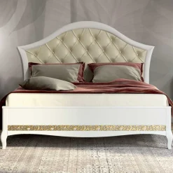 Wohnen 180x200 Designbett mit Chesterfield Kopfteil - Valganios