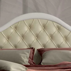Wohnen 180x200 Designbett mit Chesterfield Kopfteil - Valganios