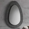 New Wohnen 70x110 Eiförmiger Spiegel mit breitem Rahmen - Janilea