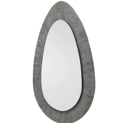 New Wohnen 70x110 Eiförmiger Spiegel mit breitem Rahmen - Janilea