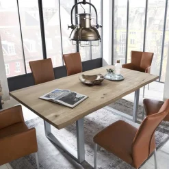 Hot Wohnen 120x80 Esstisch aus Wildeiche Massivholz - Asiatino