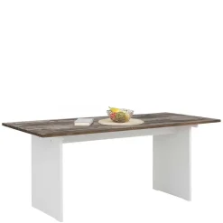 Wohnen 180x90 Esstisch mit Wangengestell zweifarbig - Chihu