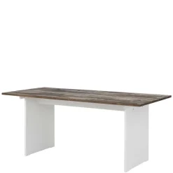 Wohnen 180x90 Esstisch mit Wangengestell zweifarbig - Chihu