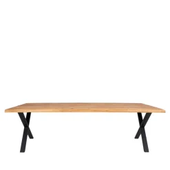 Wohnen 240x95 Esstisch mit X Füßen aus Stahl - Malawi