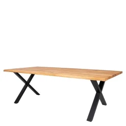 Wohnen 240x95 Esstisch mit X Füßen aus Stahl - Malawi