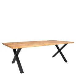 Wohnen 240x95 Esstisch mit X Füßen aus Stahl - Malawi