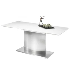 Clearance Wohnen 260x90 Esszimmer Glastisch mit Säulengestell - Anin