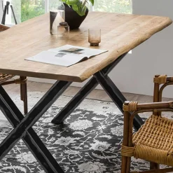 Online Wohnen 160x85 Esszimmertisch aus Mangoholz - Bastiono