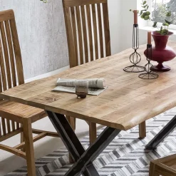 Online Wohnen 160x85 Esszimmertisch aus Mangoholz - Bastiono