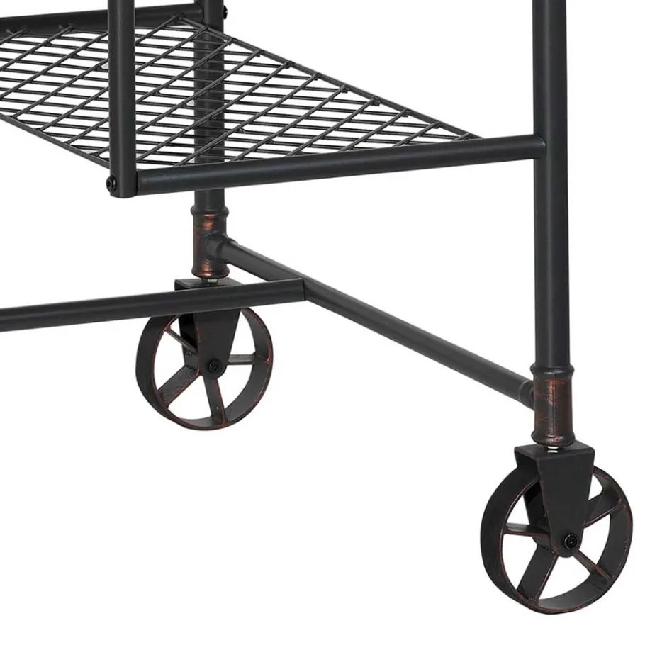Outlet Wohnen 122x63 Factory Schreibtisch aus Metall - Nenvia