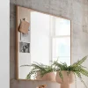 Best Wohnen 80x80 Garderobenspiegel mit Holzrahmen - Zonga