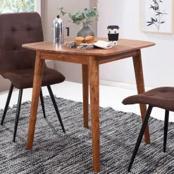 Clearance Wohnen 80x80 Holz Küchentisch quadratisch - Japaneso