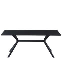 Outlet Wohnen 180x90 Industry Tisch in Anthrazit & Schwarz - Gerolamo