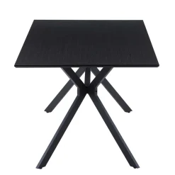 Outlet Wohnen 180x90 Industry Tisch in Anthrazit & Schwarz - Gerolamo