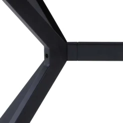 Outlet Wohnen 180x90 Industry Tisch in Anthrazit & Schwarz - Gerolamo
