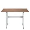 Outlet Wohnen 110x70 Küchentisch in Braun Kiefer & Weiß - Vatina