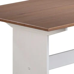 Outlet Wohnen 110x70 Küchentisch in Braun Kiefer & Weiß - Vatina