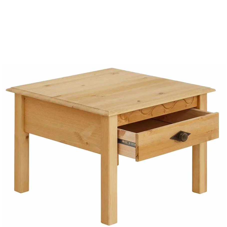 Discount Wohnen 60x60 Landhaus Couchtisch geölt & gebeizt - Ondarroa