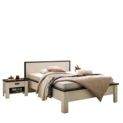 New Wohnen 140x200 Modern Country Bett & Schrank - Tramos (vierteilig)