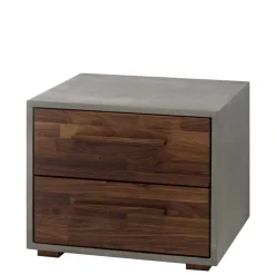 Best Wohnen 140x200 Polsterbett in Beige und Nussbaum - Kyras