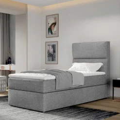 Clearance Wohnen 90x200 Polsterbett in Grau - Pandaua