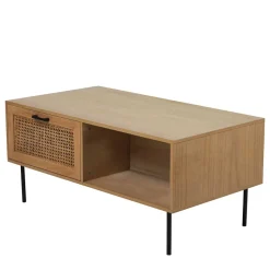 Sale Wohnen 110x59 Skandi Couchtisch mit Wiener Geflecht - Esholda