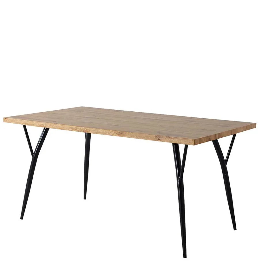 Clearance Wohnen 150x90 Skandi Designtisch in Eiche Dekor - Euskal