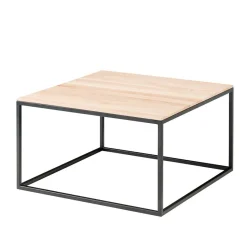 Online Wohnen 70x70 Sofa Wohnzimmertisch in Eiche Hell - Levirenas