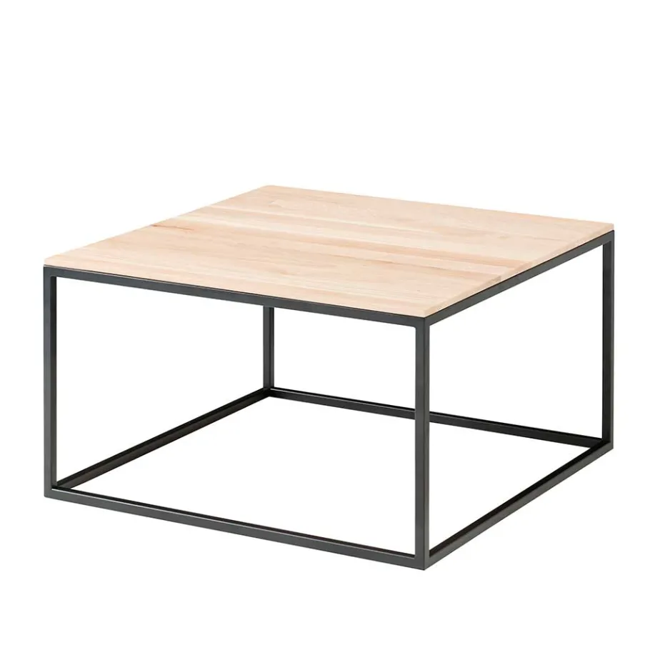 Online Wohnen 70x70 Sofa Wohnzimmertisch in Eiche Hell - Levirenas