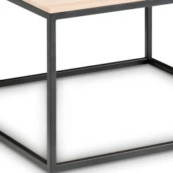 Online Wohnen 70x70 Sofa Wohnzimmertisch in Eiche Hell - Levirenas