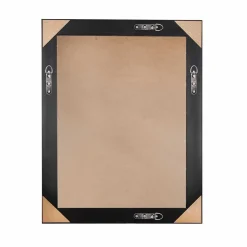 Discount Wohnen 55x70 Spiegel mit breitem Rahmen in Silber - Tunapuna