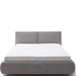 Wohnen 180x200 Stauraum Polsterbett in hellem Grau - Vilantinos