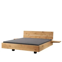 Best Wohnen 140x200 Wildeiche Bett in Schwebeoptik - Comrinaca (dreiteilig)