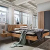 Sale Wohnen 140x200 Wildeiche Bett mit Kufen - Manarola
