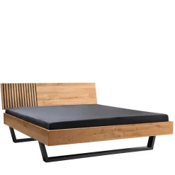 Sale Wohnen 140x200 Wildeiche Bett mit Kufen - Manarola