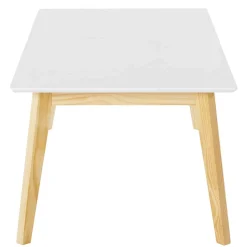 Outlet Wohnen 120x60 Wohnzimmer Tisch in Weiß & Kiefer - Tropezian