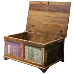Online Wohnen 90x60 Wohnzimmer Truhentisch im Shabby Style - Slinida