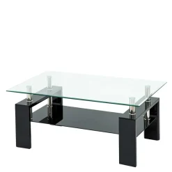 New Wohnen 100x60 Wohnzimmertisch aus Glas - Shian