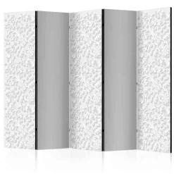 Discount Wohnen 225x172cm Deko-Paravent in Weiß Hellgrau - Mivaldana