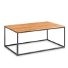 Outlet Wohnen 100x60cm Sofatisch aus Holz Asteiche - Kapulka