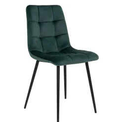 Sale Wohnen X-Fuß-Tisch & Samtstühle - Domniar (siebenteilig)