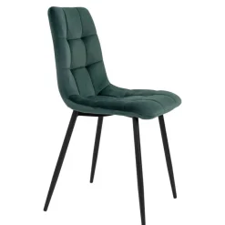 Sale Wohnen X-Fuß-Tisch & Samtstühle - Domniar (siebenteilig)