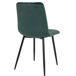 Sale Wohnen X-Fuß-Tisch & Samtstühle - Domniar (siebenteilig)