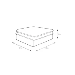 Sale Wohnen XL Sessel mit Hocker in Anthrazit - Ruffos (zweiteilig)