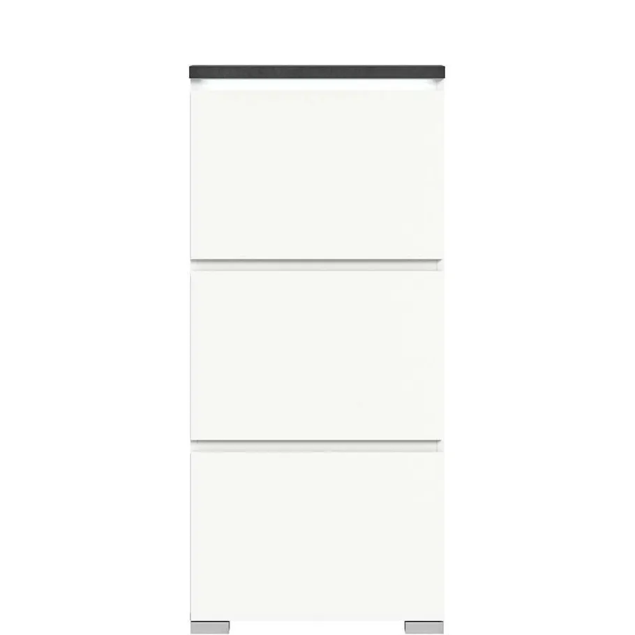 Online Wohnen 60x127x18 60 cm breiter Schuhschrank mit drei Walzen - Suad