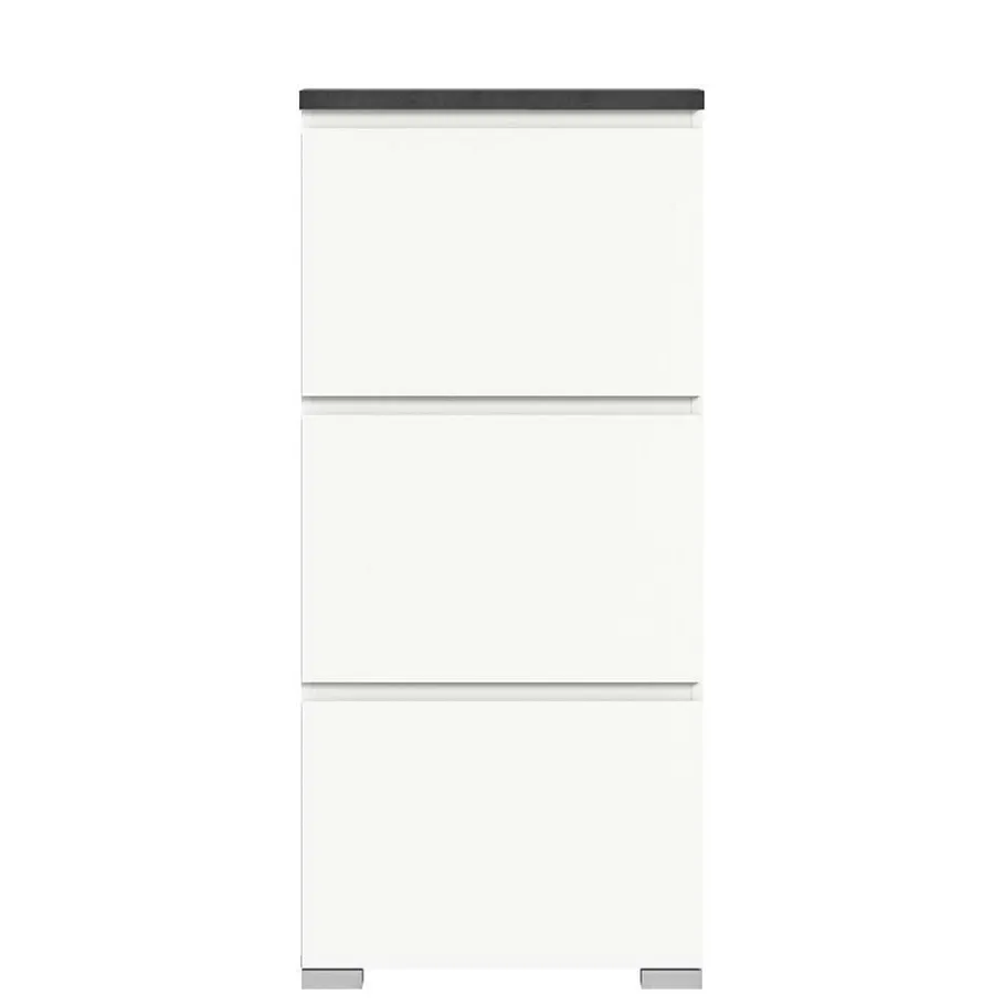 Online Wohnen 60x127x18 60 cm breiter Schuhschrank mit drei Walzen - Suad
